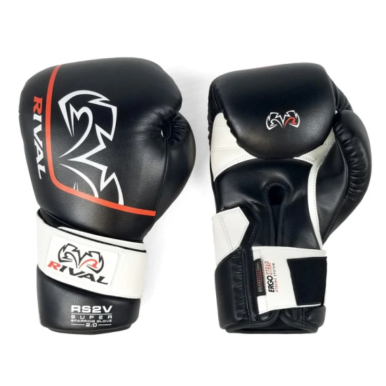 Guantes de boxeo Rival boxing RS2V "Super Sparring" negro