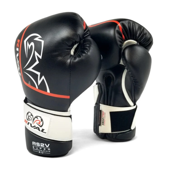 Guantes de boxeo Rival boxing RS2V "Super Sparring" negro