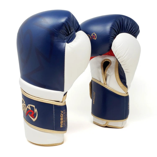 Guantes de boxeo Rival boxing RS80V Impulse Sparring azul marino