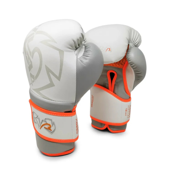 Guantes de boxeo Rival boxing RS80V Impulse Sparring Blanco-naranja