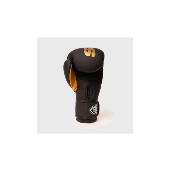 Guantes de boxeo Shark Boxing "Power 24" negro-dorado