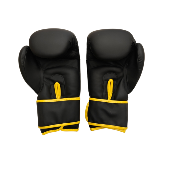 Guantes de boxeo Team sanchez negro- amarillo
