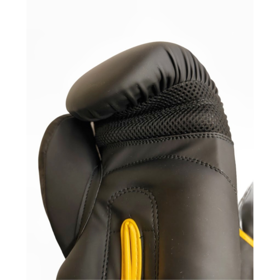 Guantes de boxeo Team sanchez negro- amarillo