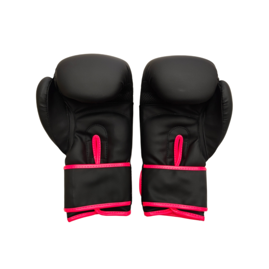 Guantes de boxeo Team sanchez negro- rosa fluor