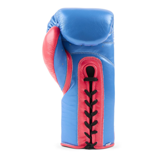 Guantes de boxeo Team Sanchez Premium azul-rosa metalizado