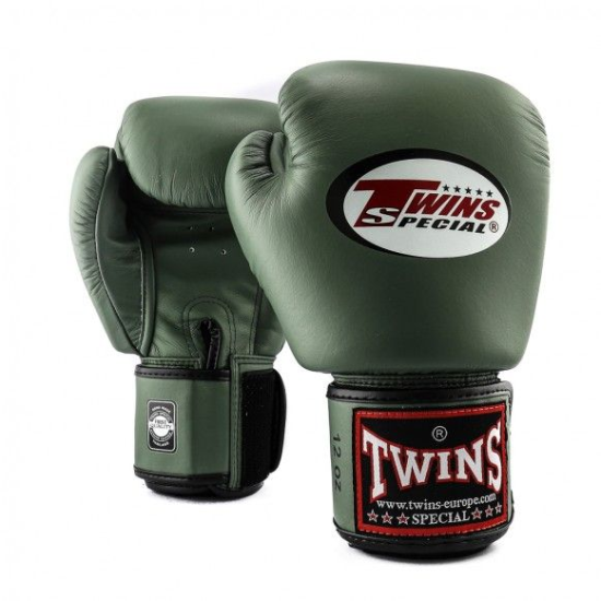 Guantes de Boxeo Twins Special BGVL-3 Color verde militar