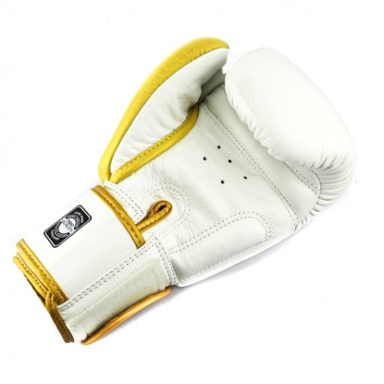 Guantes de Boxeo Twins Special BGVL-8  Blanco/Dorado