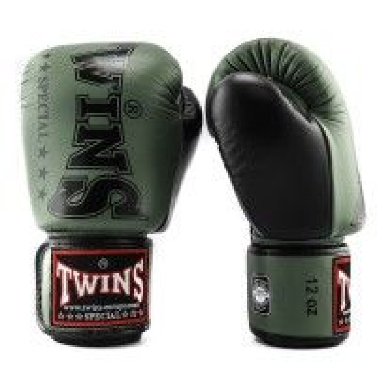 Guantes de Boxeo Twins Special BGVL-8  Verde Militar