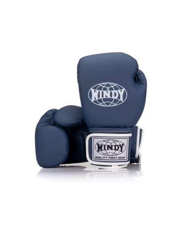 Guantes de boxeo Windy BGVU Piel sintetica azul zafiro