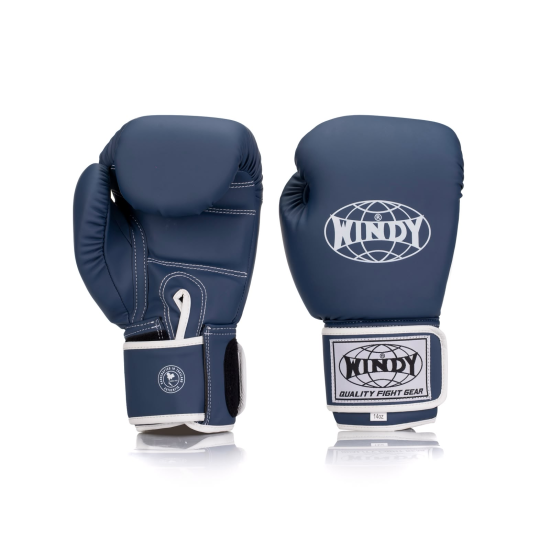 Guantes de boxeo Windy BGVU Piel sintetica azul zafiro