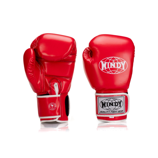 Guantes de boxeo Windy BGVU Piel sintetica rojo
