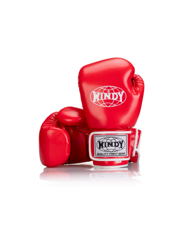 Guantes de boxeo Windy BGVU Piel sintetica rojo