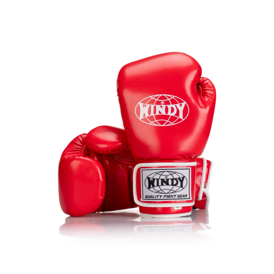 Guantes de boxeo Windy BGVU Piel sintetica rojo
