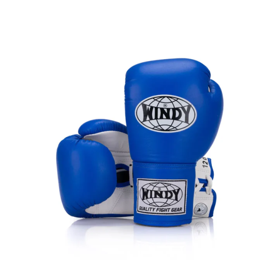 Guantes de boxeo Windy "Classic Lace up" BGL azul