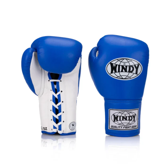 Guantes de boxeo Windy "Classic Lace up" BGL azul