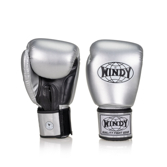 Guantes de boxeo Windy Classic Microfiber BGVHU Silver