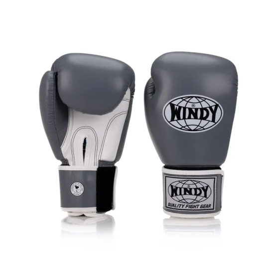 Guantes de boxeo Windy Classic Microfiber BGVHU gris