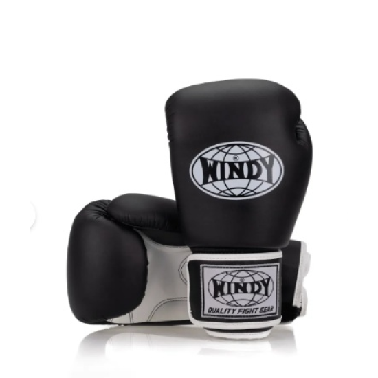 Guantes de boxeo Windy Classic Microfiber BGVHU negro