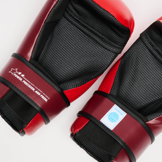 Guantes de Point Fighting Leone 1947 GN600 WAKO rojo 8 Oz