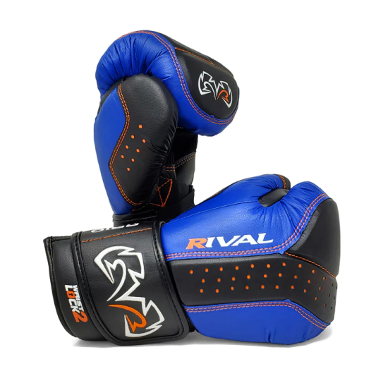 Guantes de saco Rival RB10 "Intellishock" Negro-azul
