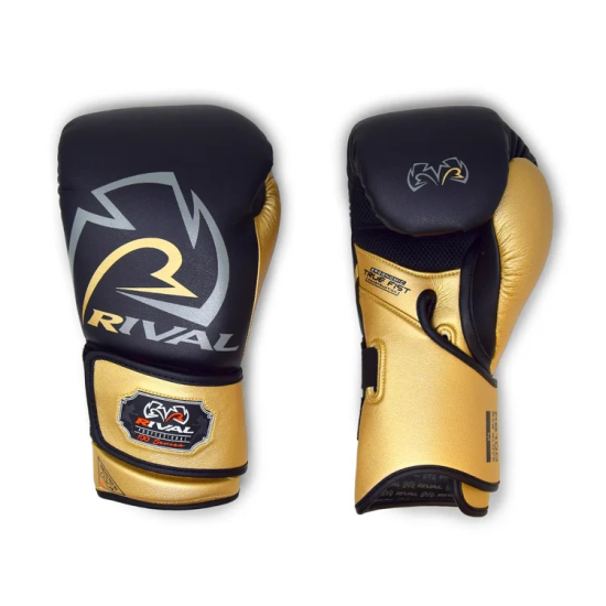 Guantes de saco Rival RB100 Professional D3O Negro/dorado