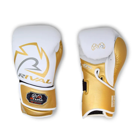 Guantes de saco Rival RB100 Professional D3O Blanco/ dorado