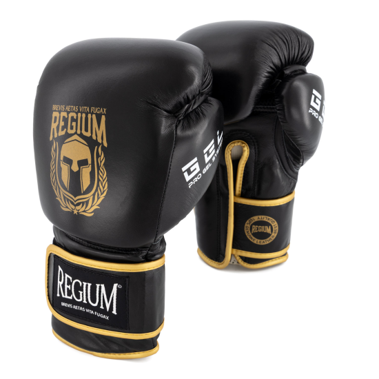 Guantes Regium "Imperial Gold" Gel negro