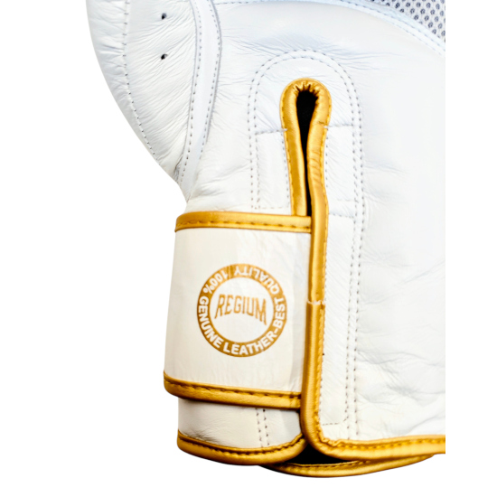 Guantes de boxeo Regium "Imperial Gold" White Gel