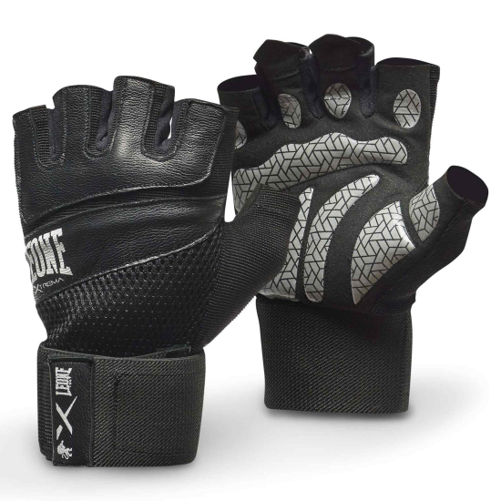 Guantillas de Fitness Leone 1947 "Extrema" Color Negro GK201