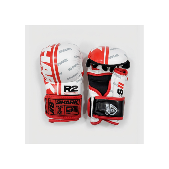 Guantillas de MMA Shark Boxing IIS Blanco-rojo