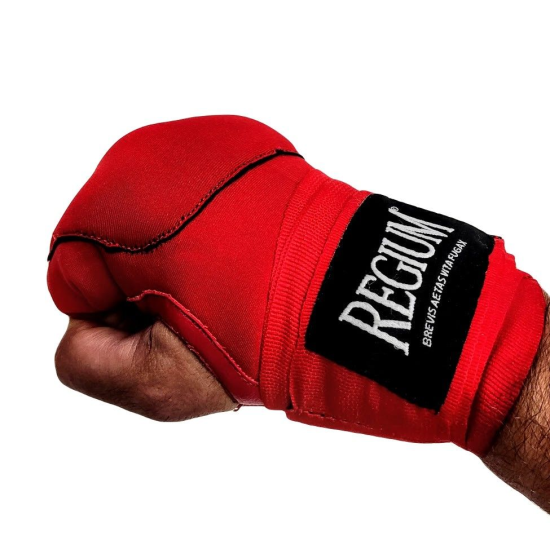 Vendas rapidas tipo guantilla con Gel Regium rojas