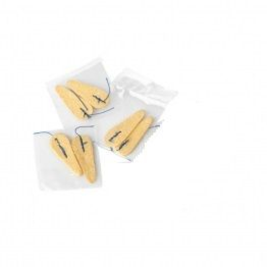 Juego de 3 pares de tapones nasales hemostáticos