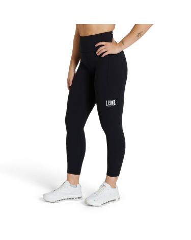 Leggins Leone 1947 "Logo" negro ABX134