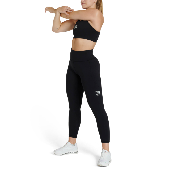 Leggins Leone 1947 "Logo" negro ABX134