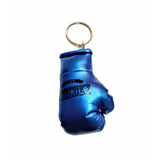 Llavero Guante de Boxeo Team Sanchez azul metalizado