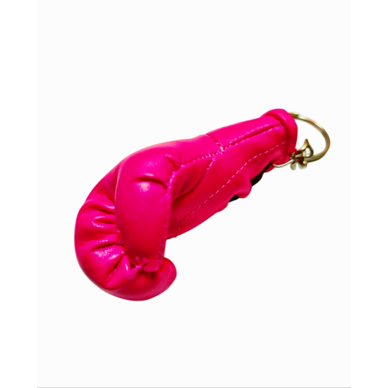 Llavero Guante de Boxeo Team Sanchez rosa fluor