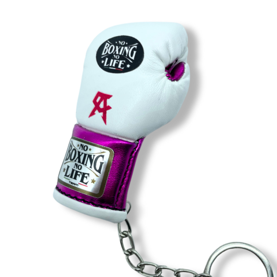 Llavero No Boxing No Life Blanco/rosa