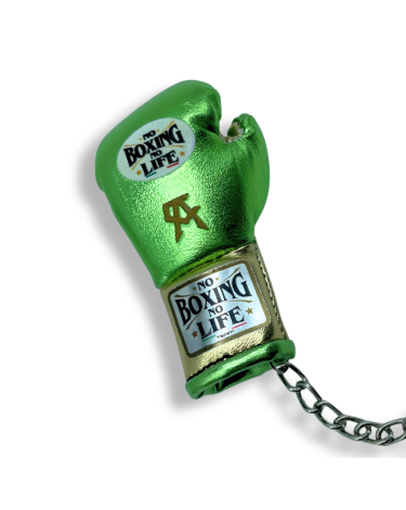 Llavero No Boxing No Life verde-oro