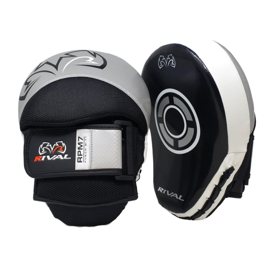 Manoplas de Entreno Profesionales Rival Boxing RPM-7 Negro-plata