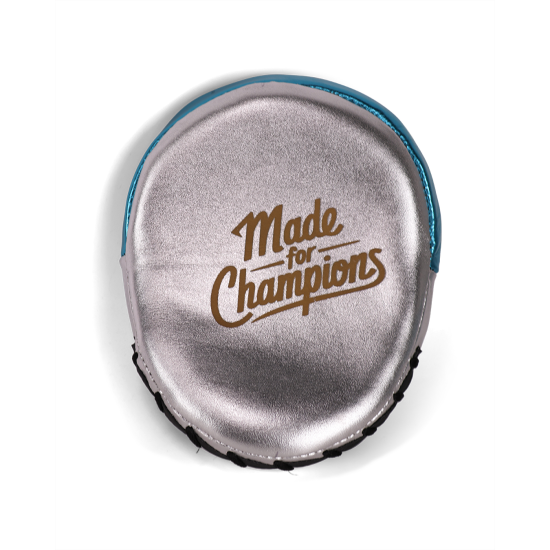 Manoplas profesionales de entreno Boxelite Club premium Aqua/plata