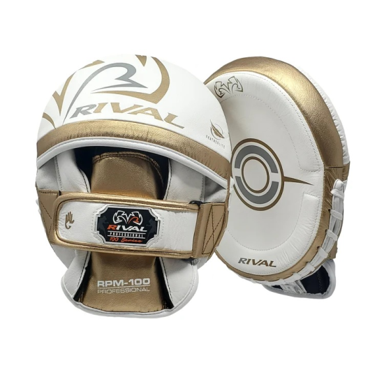 Manoplas profesionales Rival RPM100 Blanco-Oro