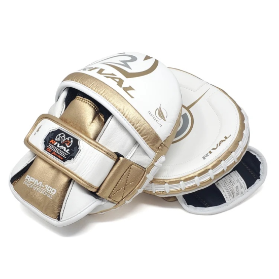 Manoplas profesionales Rival RPM100 Blanco-Oro