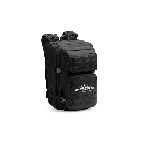 Mochila Custom fighter  M.O.L.L.E  Assault negra