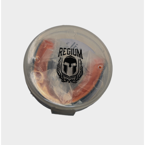 Pack de 10 protectores bucales Regium "Elite" GEL negro/naranja