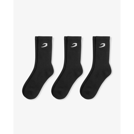 Pack de 3 pares de calcetines Boxraw "Crew" negros