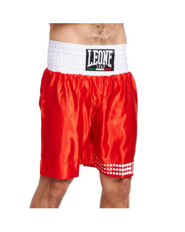 Pantalón de Boxeo Leone Color Rojo AB737