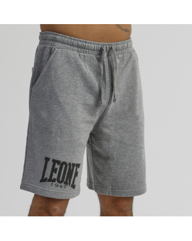 Pantalon corto de algodon Leone 1947 LSM204 gris