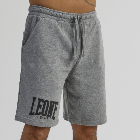 Pantalon corto de algodon Leone 1947 LSM204 gris