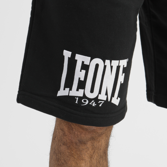 Pantalon corto de algodon Leone 1947 LSM204 Negro