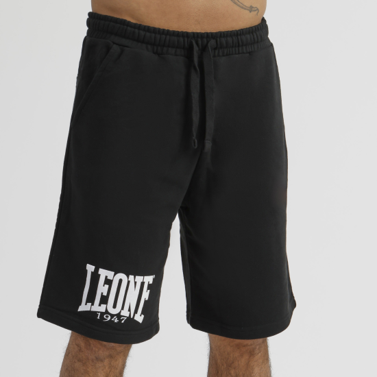 Pantalon corto de algodon Leone 1947 LSM204 Negro